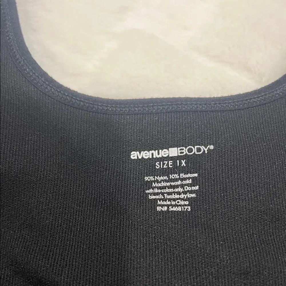 Avenue Body Classic Black Wire Free Bra - SIze 1X